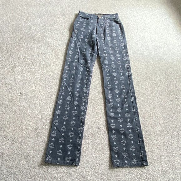 Mcm The Golden Jeans Logo Monogram 